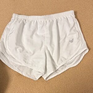 Varsity Women's White Athletic Shorts
